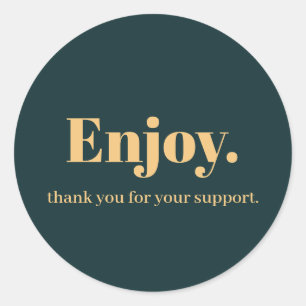 Adesivo Redondo Aproveite o Design do Business Sticker