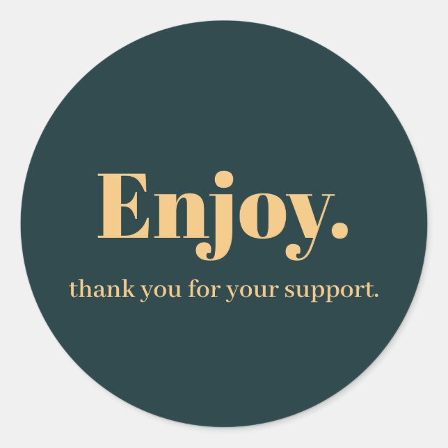 Adesivo Redondo Aproveite o Design do Business Sticker (Frente)