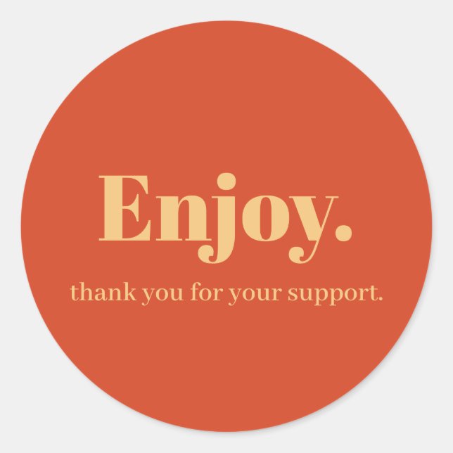 Adesivo Redondo Aproveite o Design do Business Sticker (Frente)