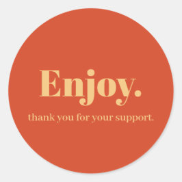 Adesivo Redondo Aproveite o Design do Business Sticker