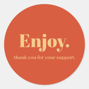 Adesivo Redondo Aproveite o Design do Business Sticker