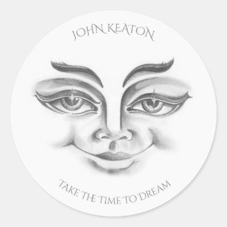 Adesivo Redondo Aproveite O Tempo Para Sonhar Com Os Autocolantes