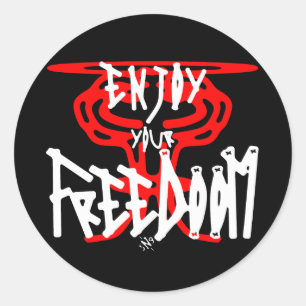 Adesivo Redondo Aproveite seu FreeDoom