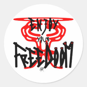Adesivo Redondo Aproveite seu FreeDoom