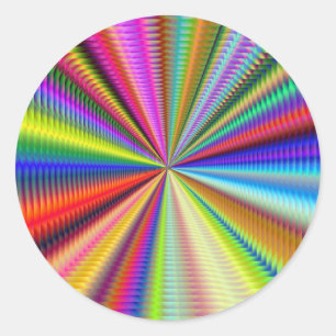 Adesivo Redondo aproximar este fractal