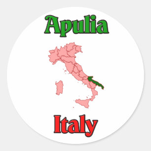 Adesivo Redondo Apulia Italia