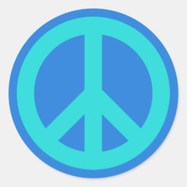 Adesivo Redondo Aqua Blue