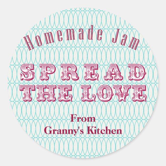 Adesivo Redondo Aqua Homemade Preserva Vinhetas (Frente)