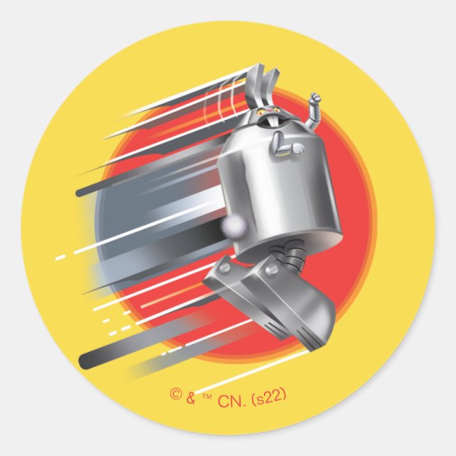 Adesivo Redondo Aqua Teen Hunger Force Rabbot (Frente)