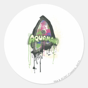 Adesivo Redondo Aquaman - Letra Twisted Innocence