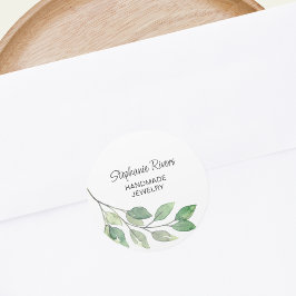 Adesivo Redondo Aquarela de joalheiro