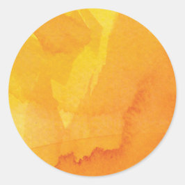 Adesivo Redondo Aquarela de outono do ouro