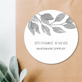 Adesivo Redondo Aquarela Foliage Maker