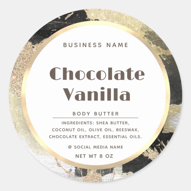 Adesivo Redondo Aquarela moderna e contemporânea (Frente)