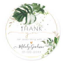 Aquarela Monstera Variegada na Tropical Greenery