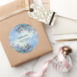 Adesivo Redondo Aquarela sob o Chá de fraldas Maravilha