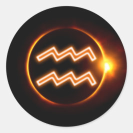 Adesivo Redondo Aquário