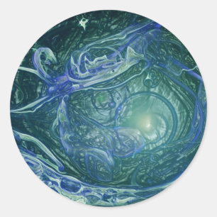 Adesivo Redondo aquário