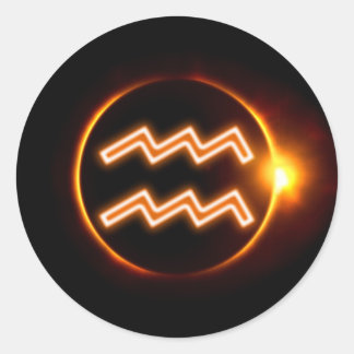 Adesivo Redondo Aquário