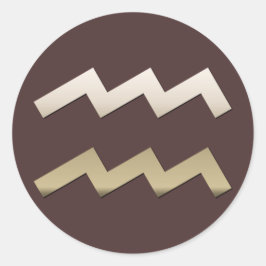 Adesivo Redondo Aquário