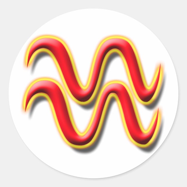 Adesivo Redondo Aquário #1 (Frente)