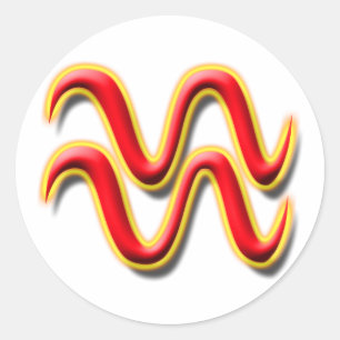 Adesivo Redondo Aquário #1