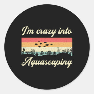 Adesivo Redondo Aquário, estou louco em Aquascaping Fish Aquarist