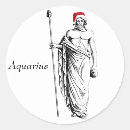 Adesivo Redondo Aquarius Christmas