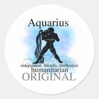 Adesivo Redondo Aquarius Sobre Você