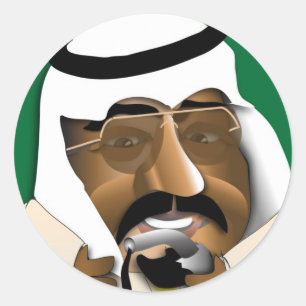 Adesivo Redondo Arábia Saudita