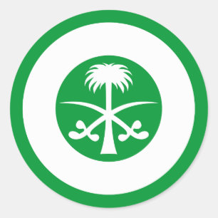 Adesivo Redondo Arábia Saudita Roundel