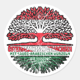 Adesivo Redondo Arábia Saudita-saudita-arabisch Österreich