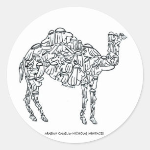 ADESIVO REDONDO ARABIAN CAMEL