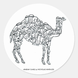 ADESIVO REDONDO ARABIAN CAMEL