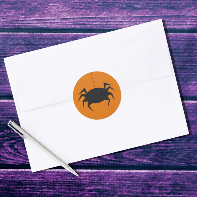 Adesivo Redondo Aranha-das-bruxas assustadora (Criador carregado)