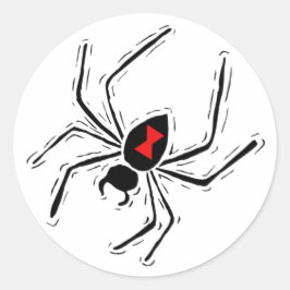 Adesivo Redondo Aranha de Viúva Negra