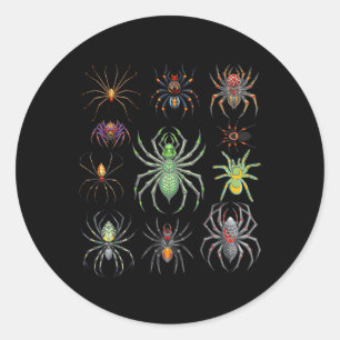 Adesivo Redondo Aranha legal Para Homens Tarantula Arachnid Spide