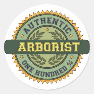 Adesivo Redondo Arborist autêntico
