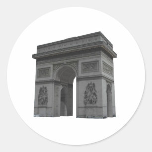 Adesivo Redondo Arc de Triomphe: Modelo 3D: