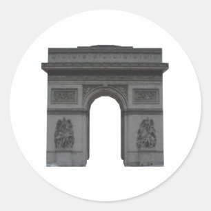 Adesivo Redondo Arc de Triomphe: Modelo 3D: