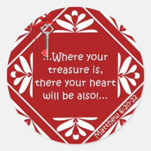 Adesivo Redondo Arca do tesouro