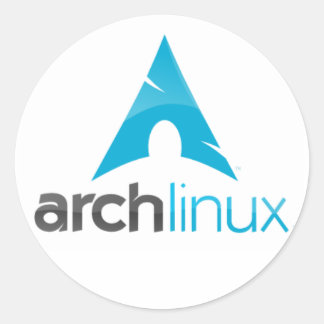 Adesivo Redondo arch linux logo