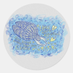 Adesivo Redondo Archangel Michael Art - decretos personalizados do