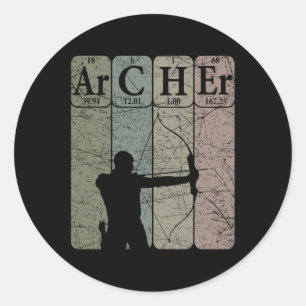 Adesivo Redondo Archer Periódico Mesa Elements Arco Hunting Archer