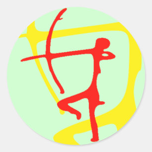 Adesivo Redondo Archer Sticker