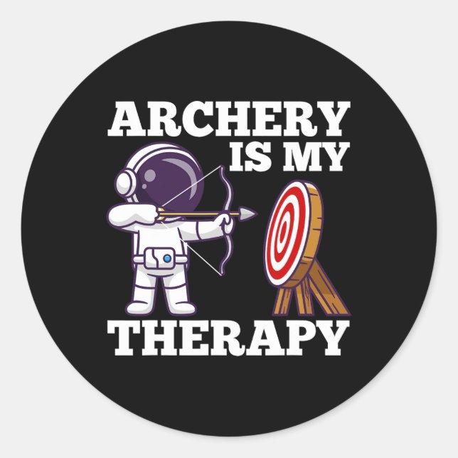 Adesivo Redondo Archery Arco Hunting Archer (Frente)