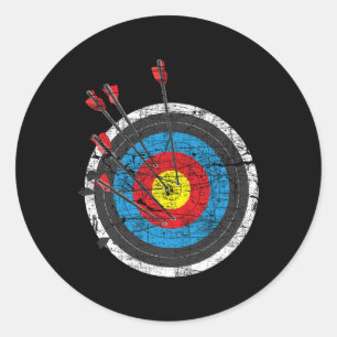 Adesivo Redondo Archery Target - Archer Bowman Arco Hunting Bowhun