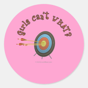 Adesivo Redondo Archery Target Bullseye