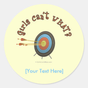 Adesivo Redondo Archery Target Bullseye