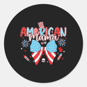 Adesivo Redondo Arco Americano de Mama Coquette Feliz Dia da Indep